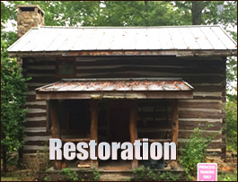 Historic Log Cabin Restoration  Grimstead, Virginia